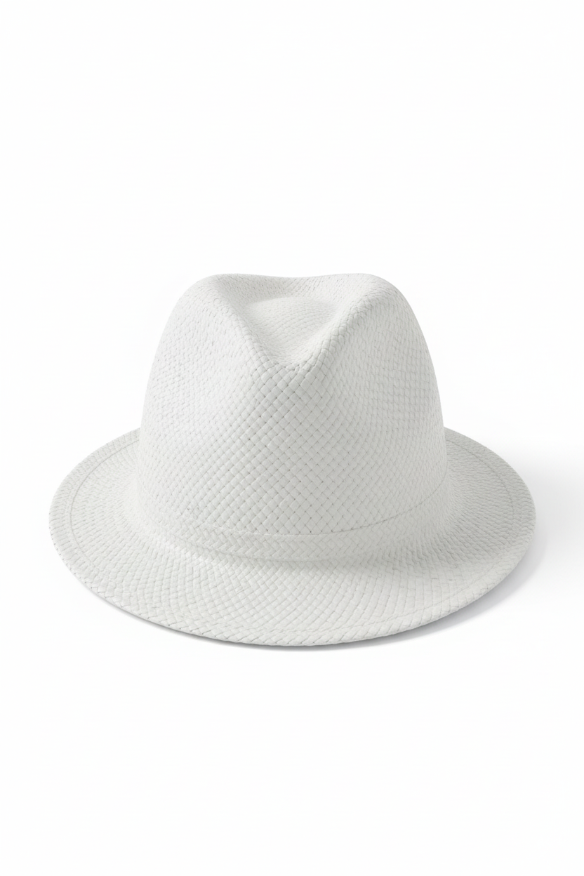 Emporio Armani Junior Straw Hat White