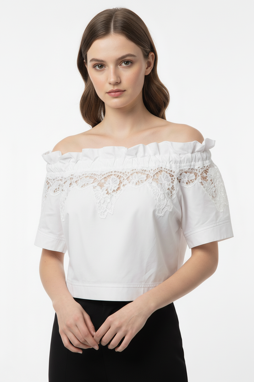 Ermanno Firenze White Women Blouse Top