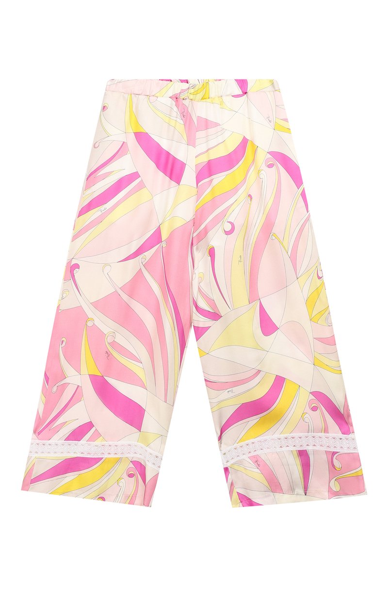 Emilio Pucci Cropped Silk & Viscose Trousers