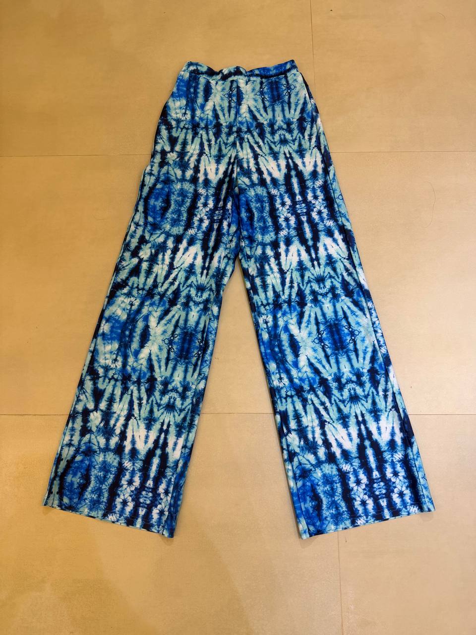 Flavia Valentini Women Trousers Blue Watercolor