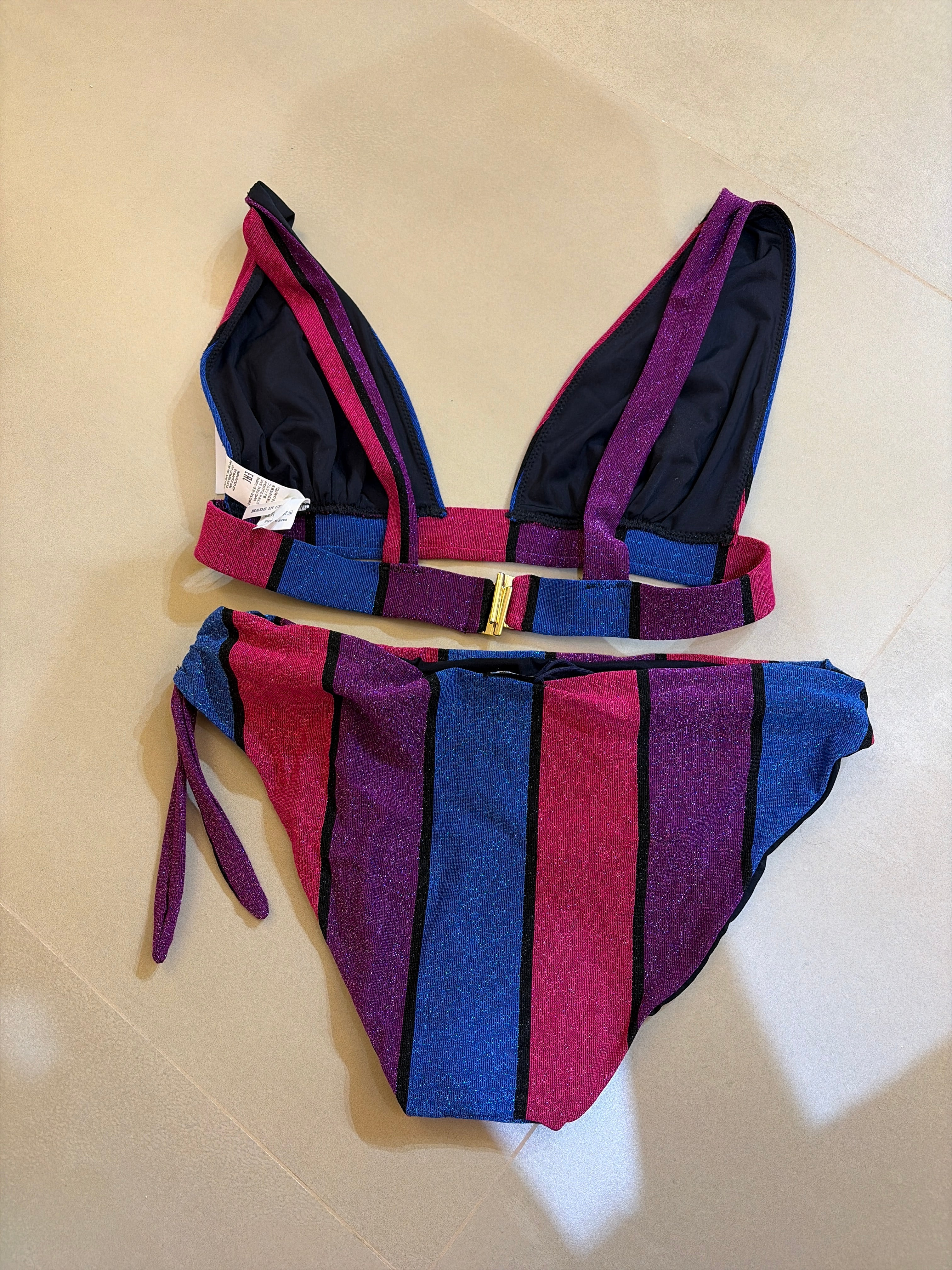 MC2 Saint Barth Lux Stripes Two-Piece Swimsuit