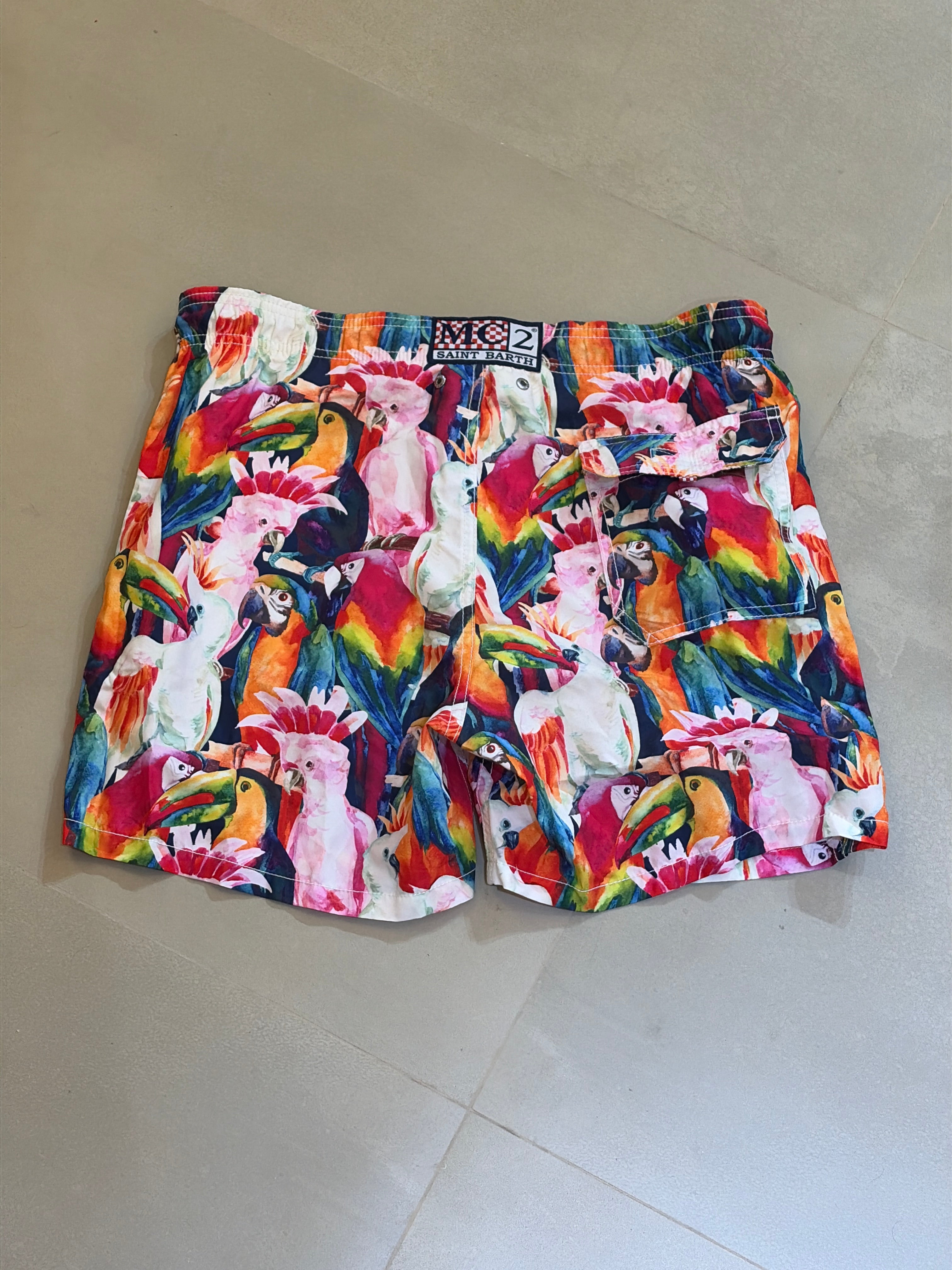 MC2 Saint Barth Parrot Men Swim Shorts