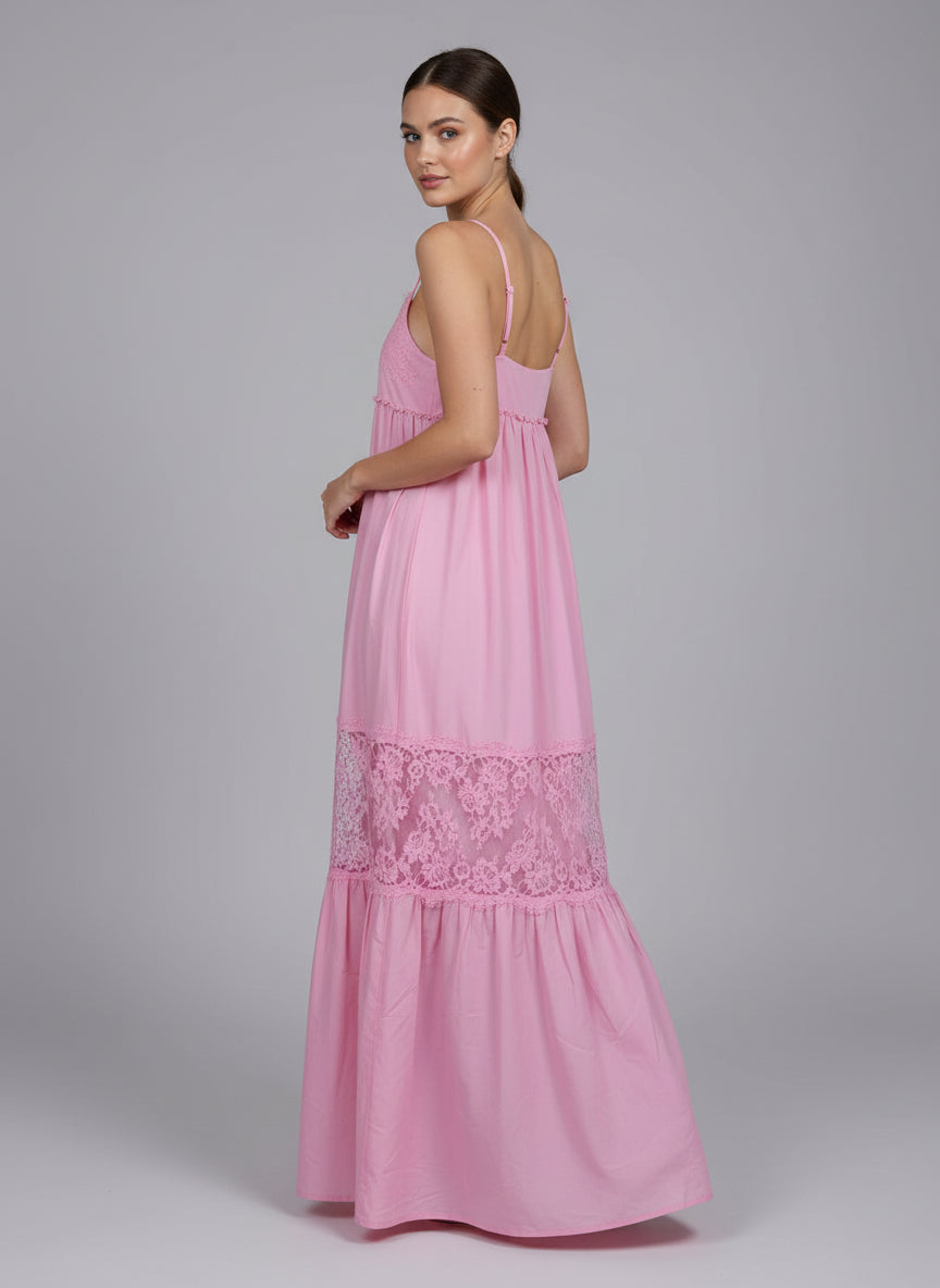 Ermanno Firenze Sundress pink long