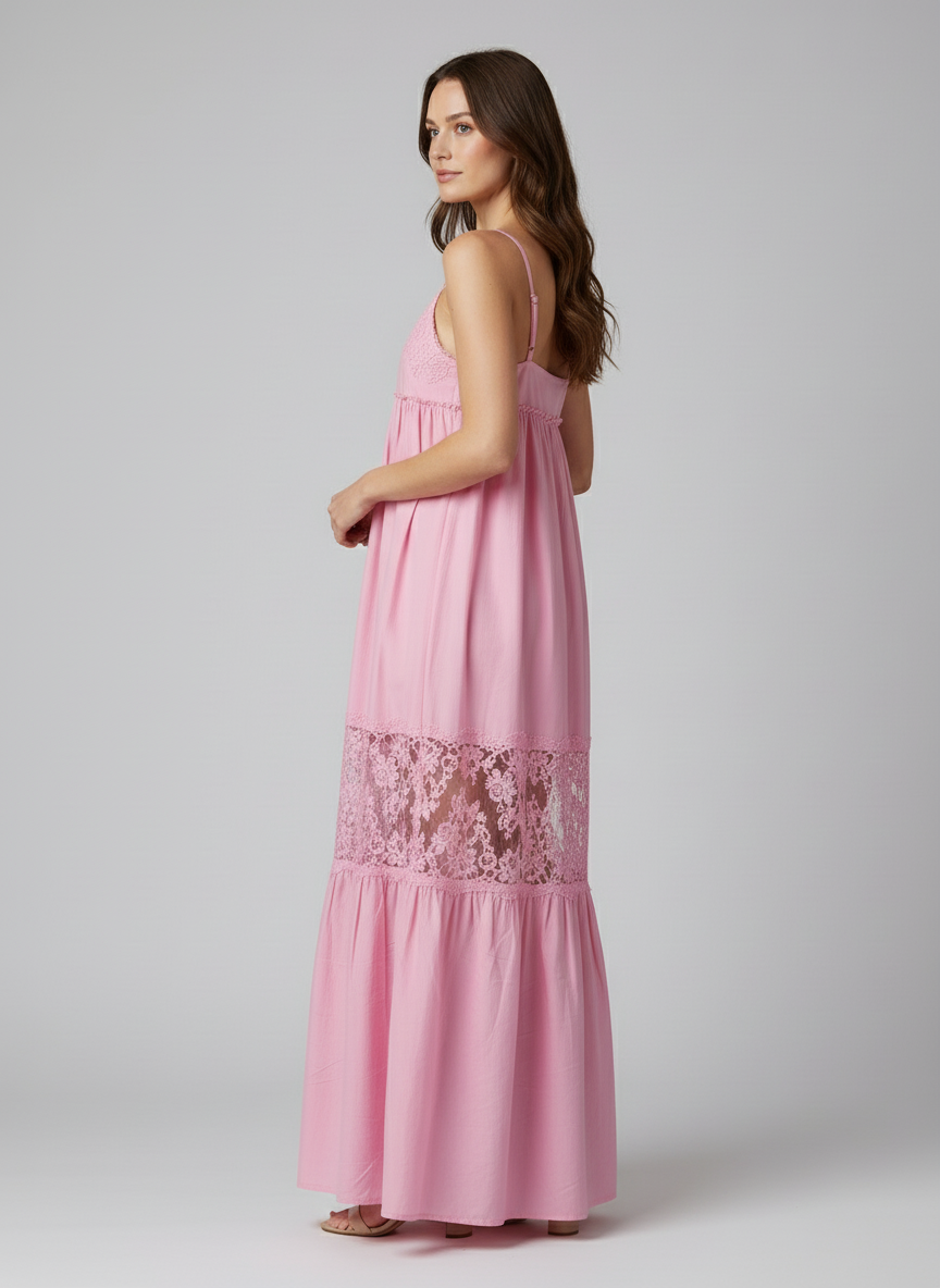 Ermanno Firenze Sundress pink long