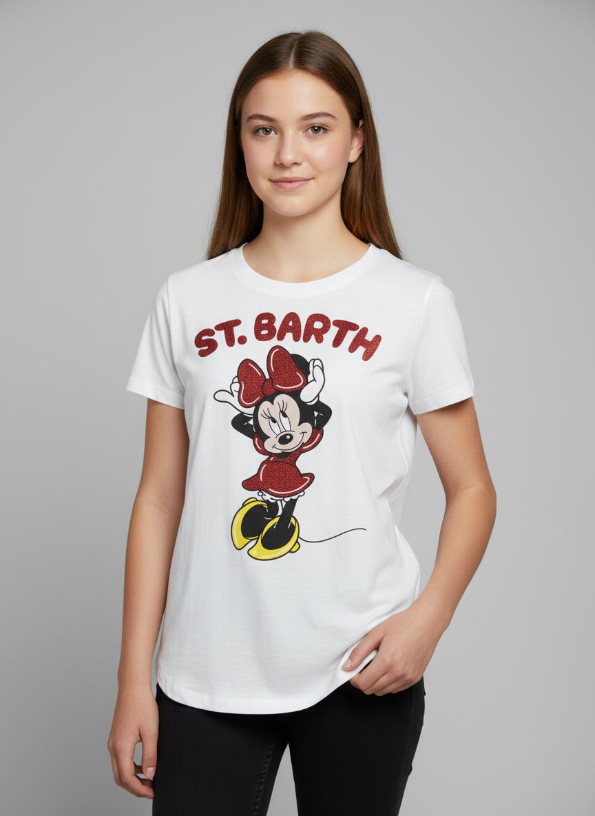 Mc2 Saint Barth MINNIE PRETTY RIBBON T-Shirt for kids