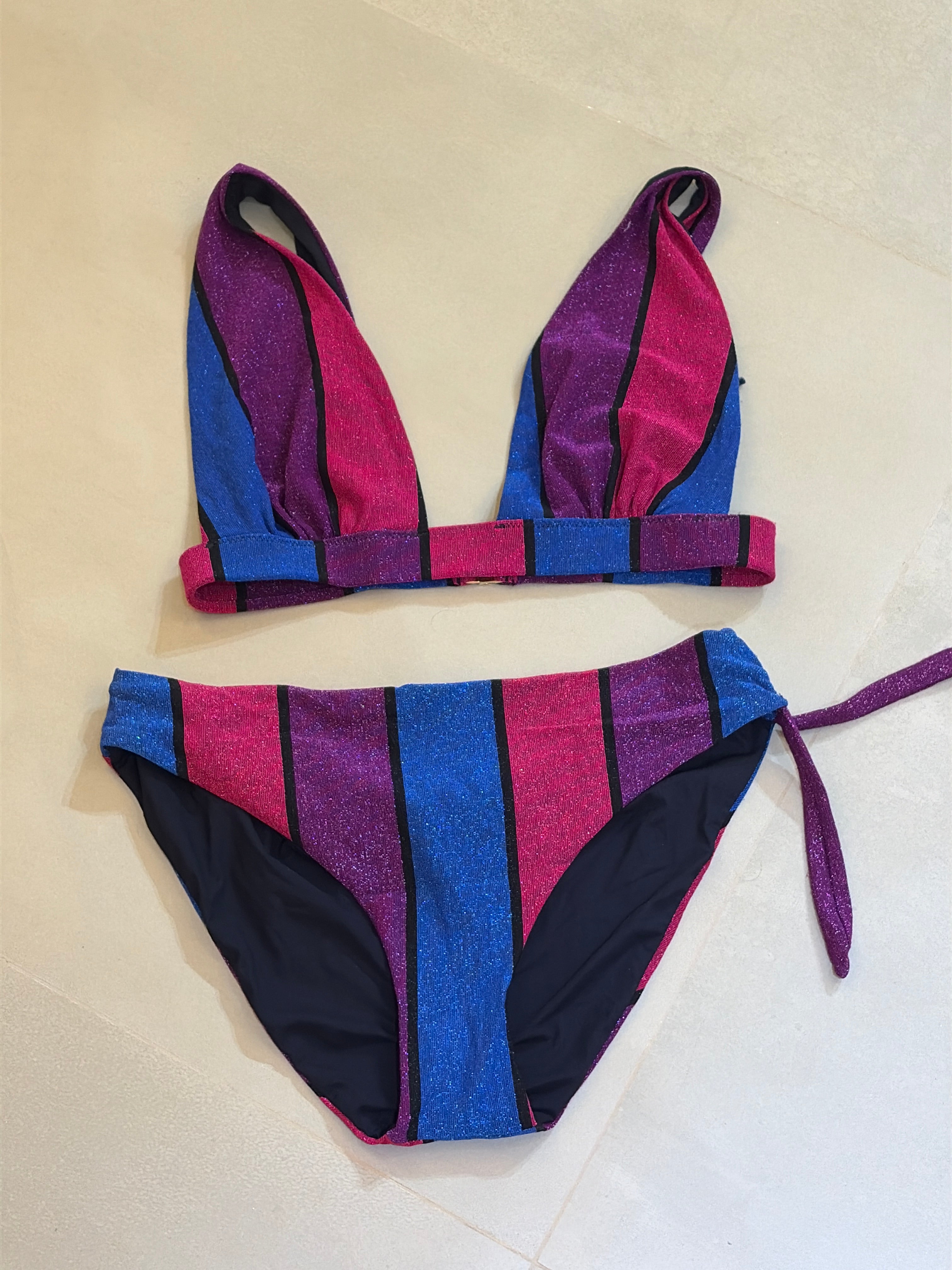 MC2 Saint Barth Lux Stripes Two-Piece Swimsuit