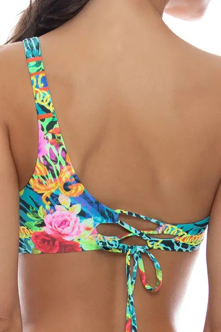 Luli Fama One Shoulder Bikini Top