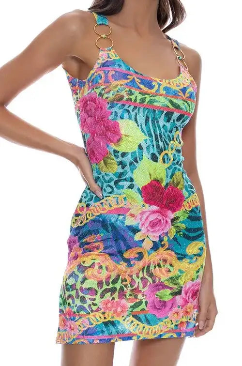 Luli Fama Wild Blooms Tank Dress