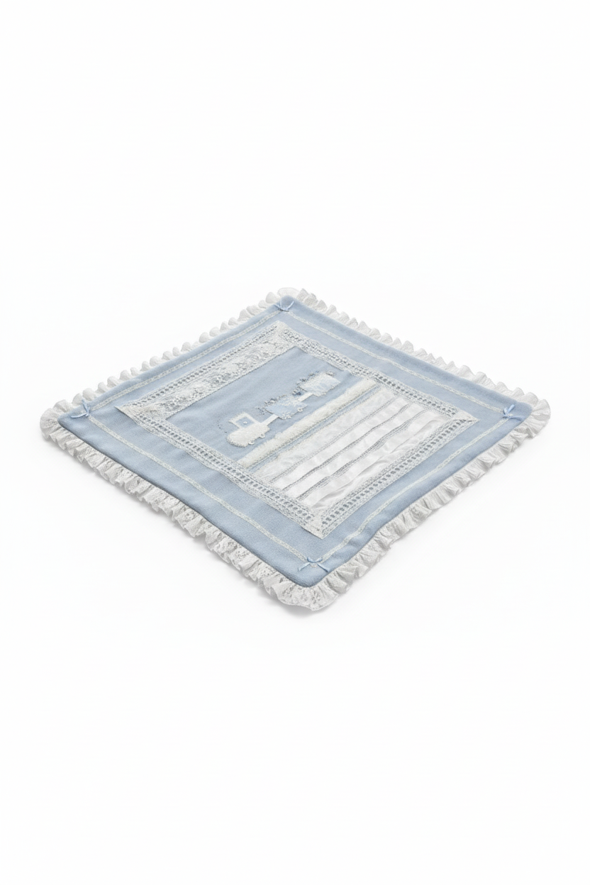 Ladia Blue Fur Blanket for Newborns