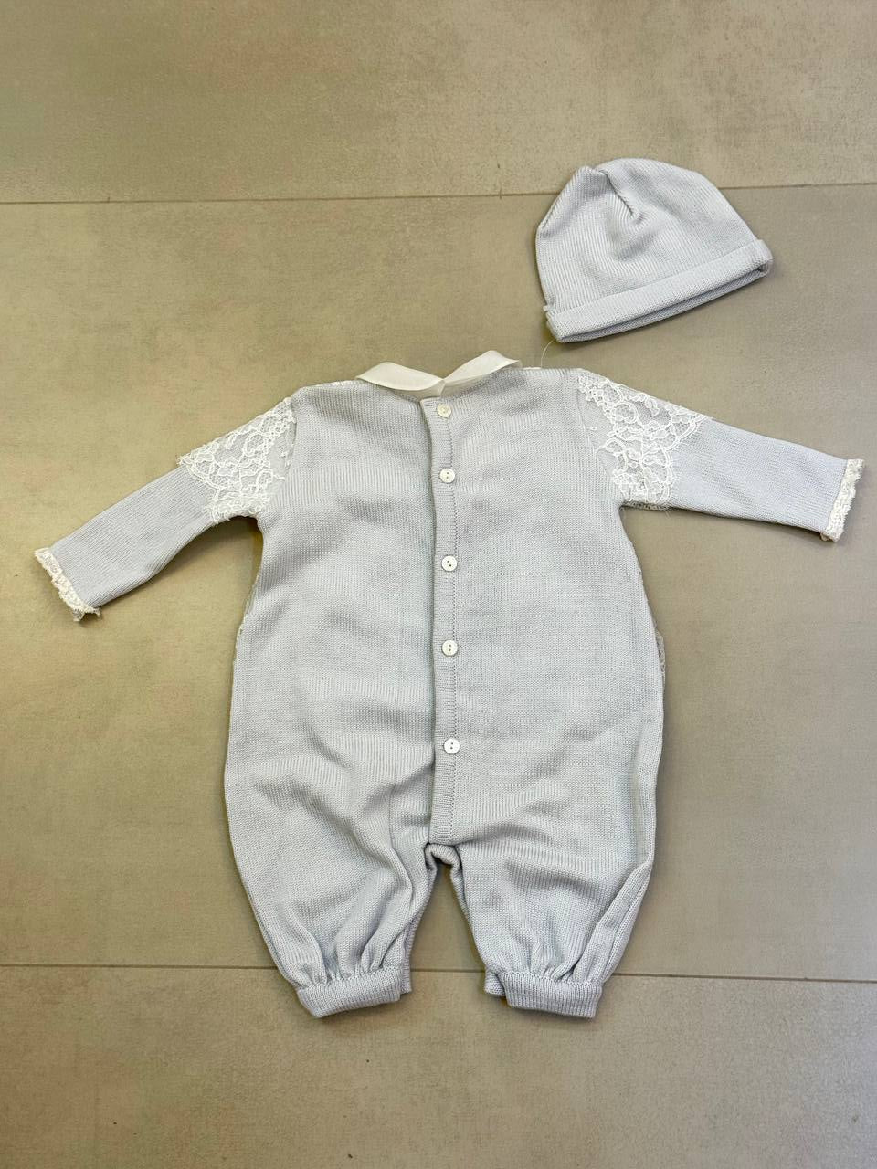 Ladia Blue Jumpsuit with Hat Set