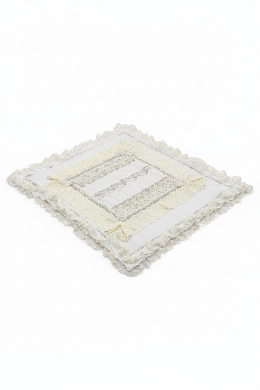 Ladia Milk Chiffon Lace Blanket