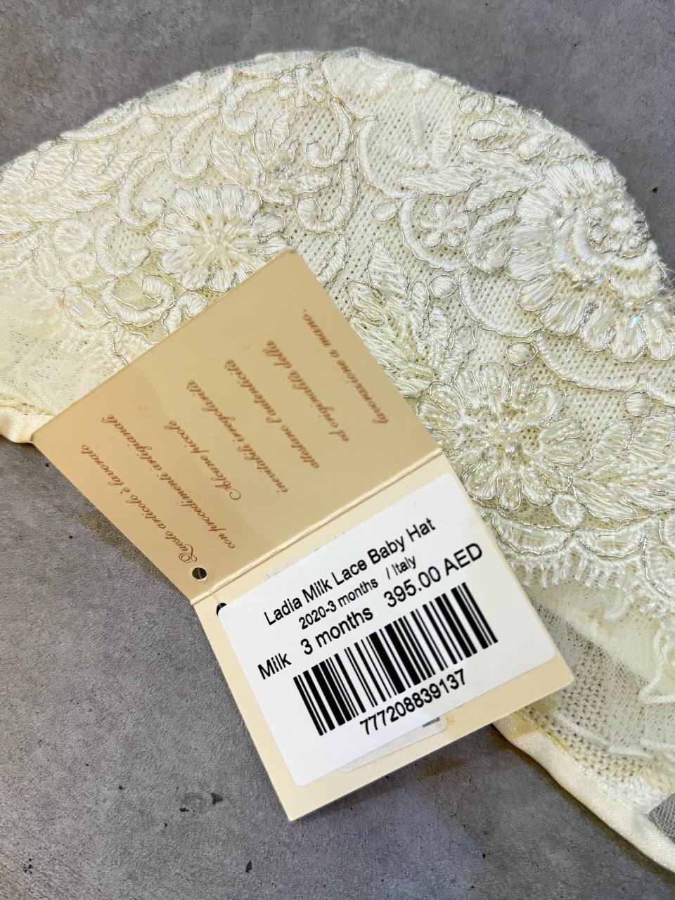 Ladia Milk Lace Baby Hat