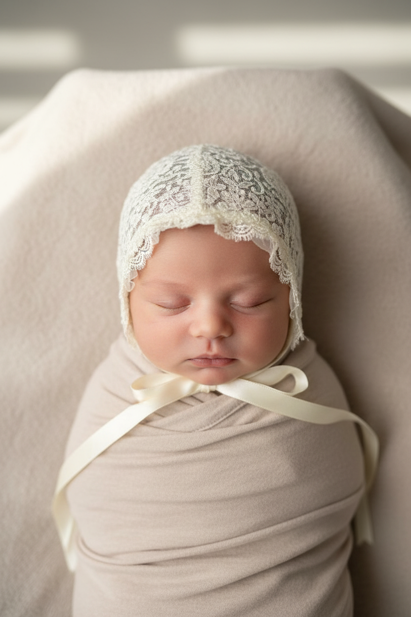 Ladia Milk Lace Baby Hat