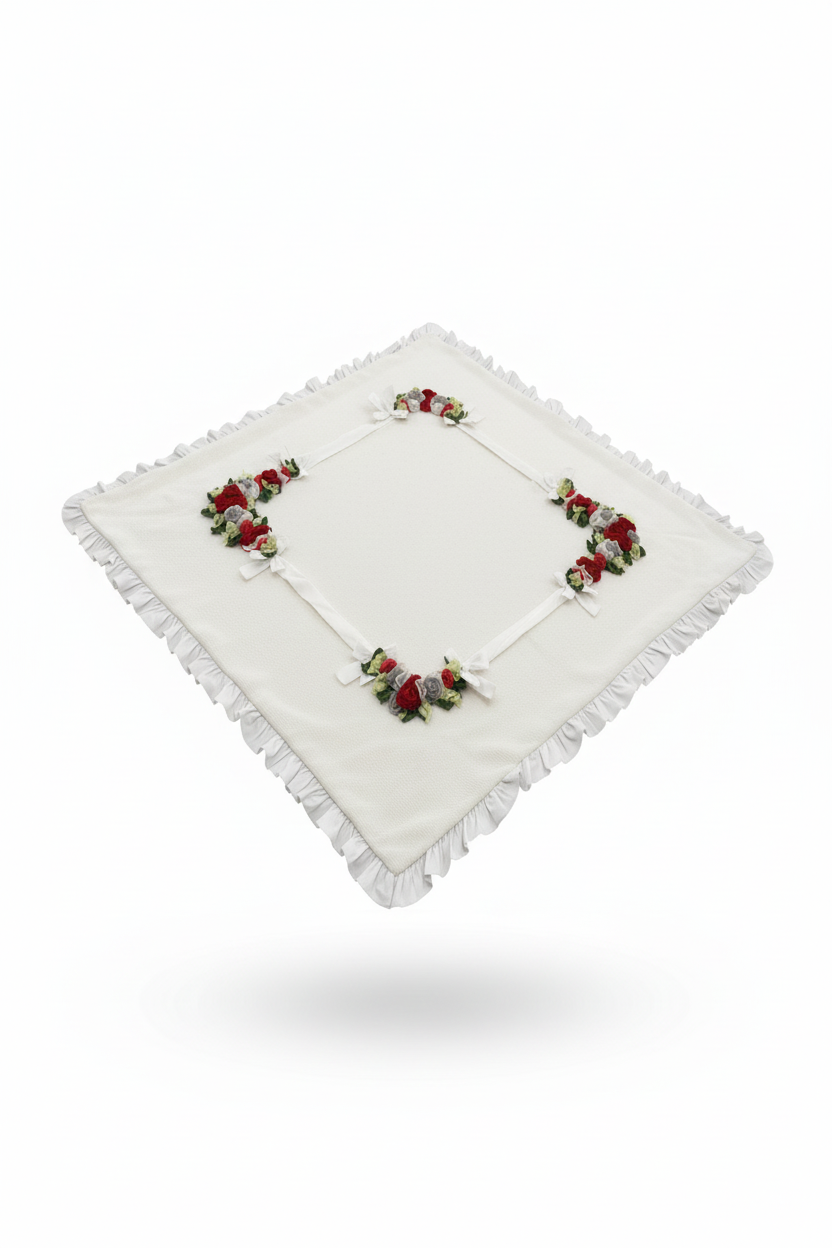 Ladia Milk Red Roses Babies Blanket