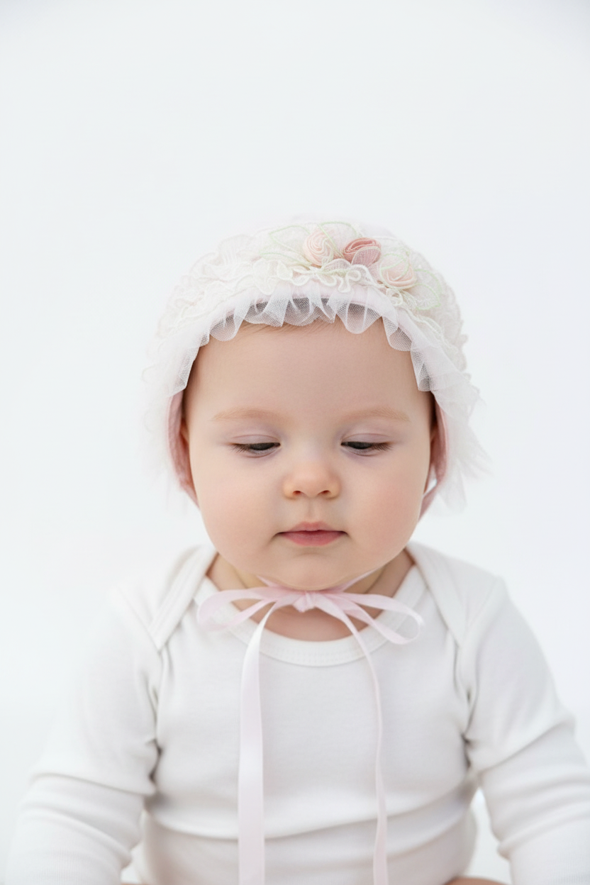 Ladia Newborn Roses Baby Hat