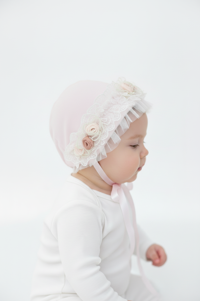 Ladia Newborn Roses Baby Hat
