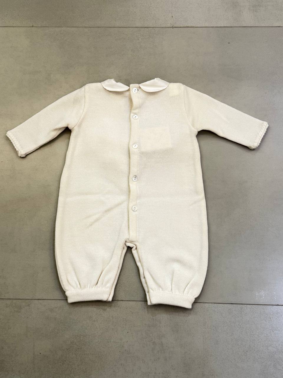 Ladia Red Rosette Jumpsuit for Baby