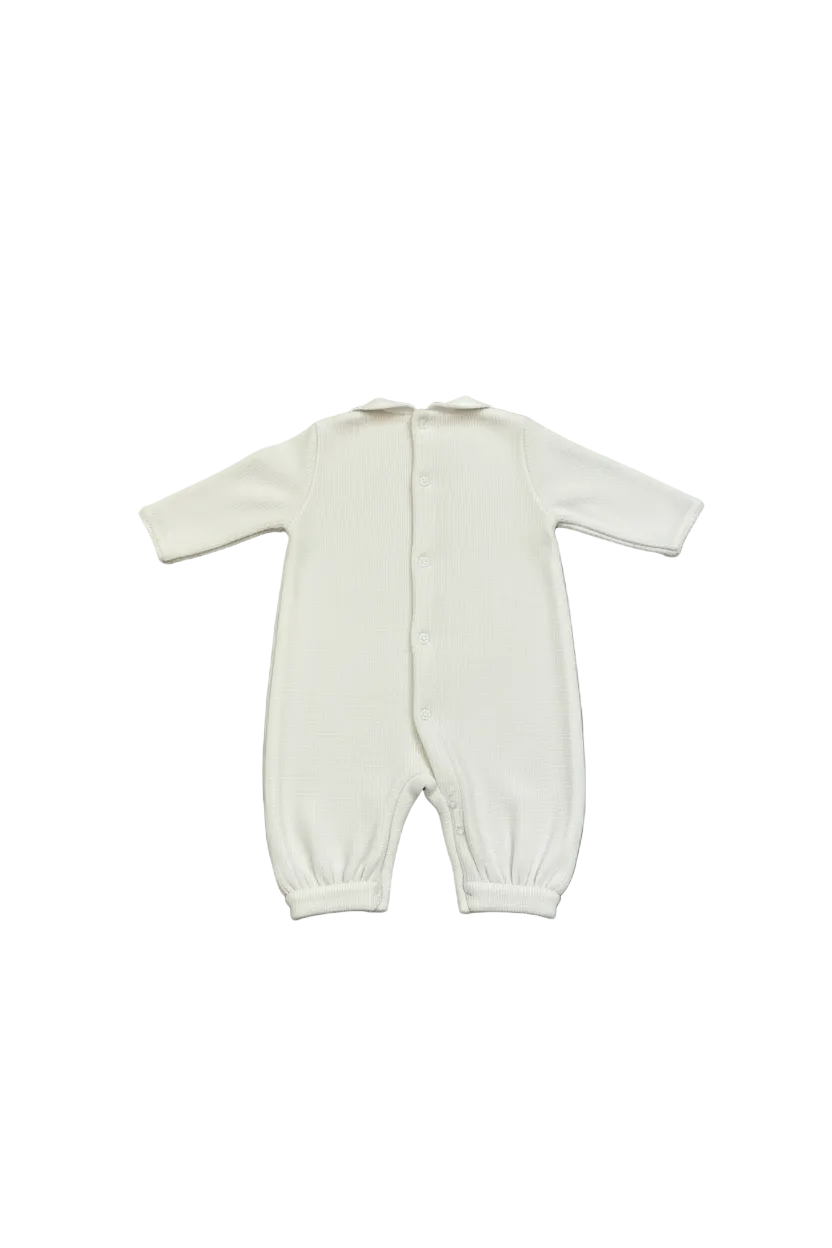 Ladia Red Rosette Jumpsuit for Baby