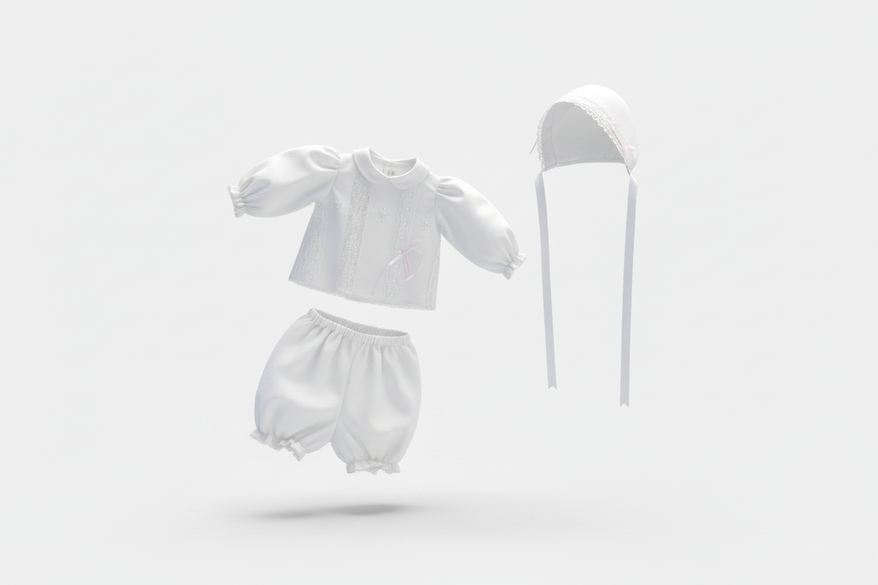 Ladia Set Christening Hat