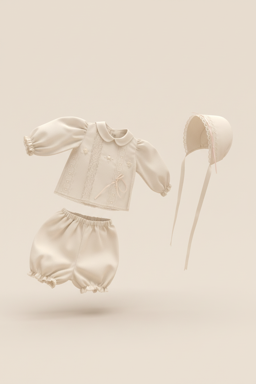 Ladia Set Christening Hat