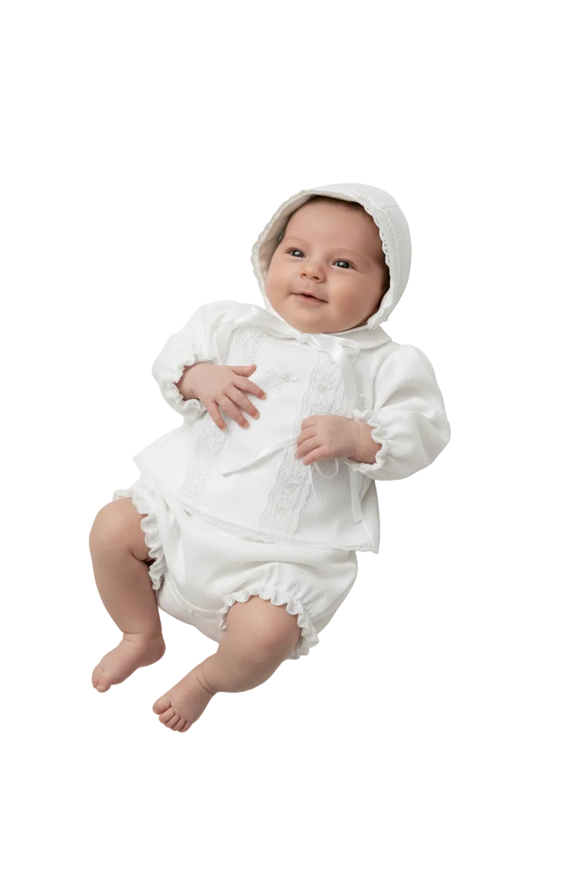 Ladia Set Christening Hat