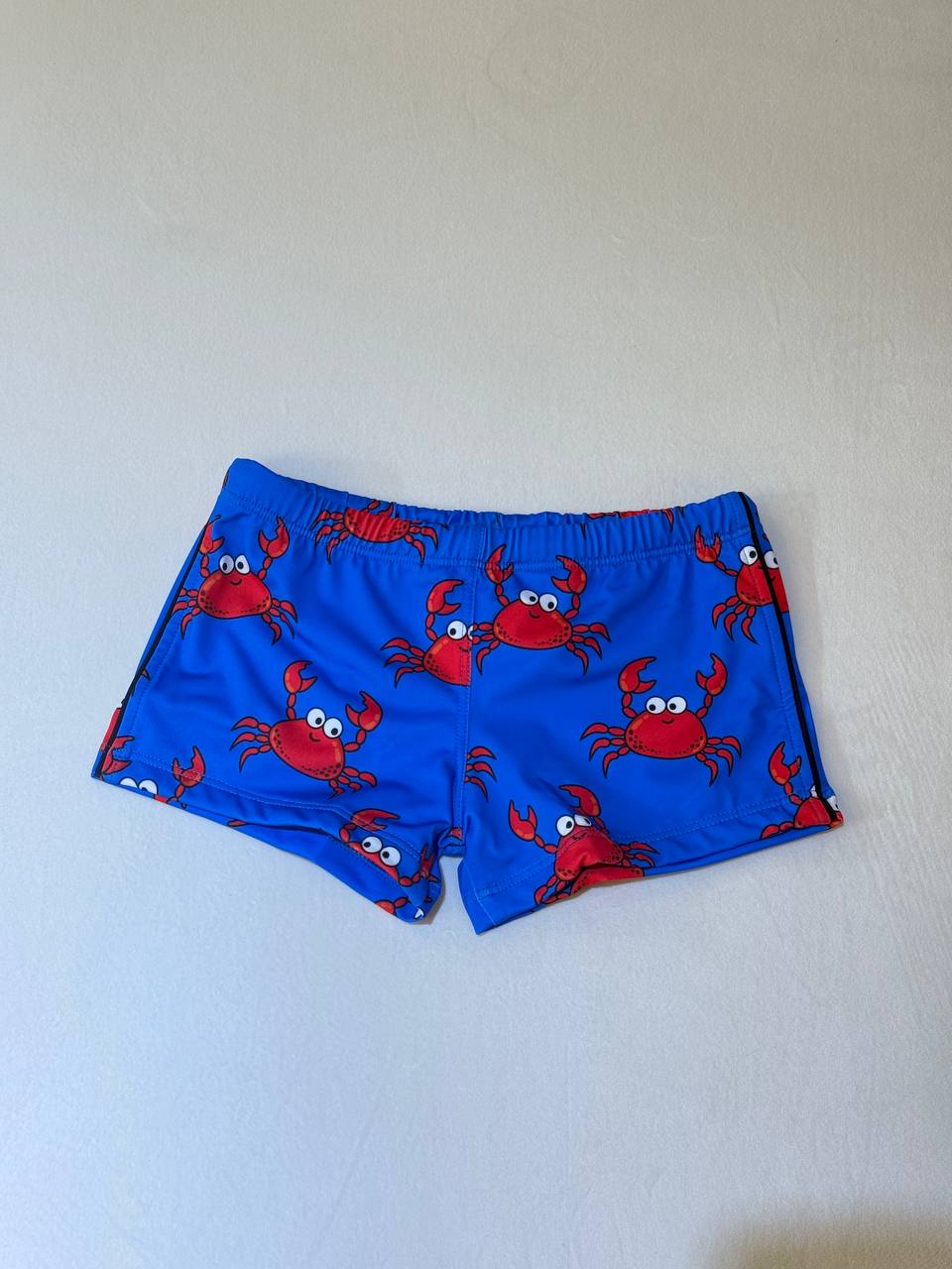 MC2 Saint Barth Blue Boys Swim Boxers with Crabs Print