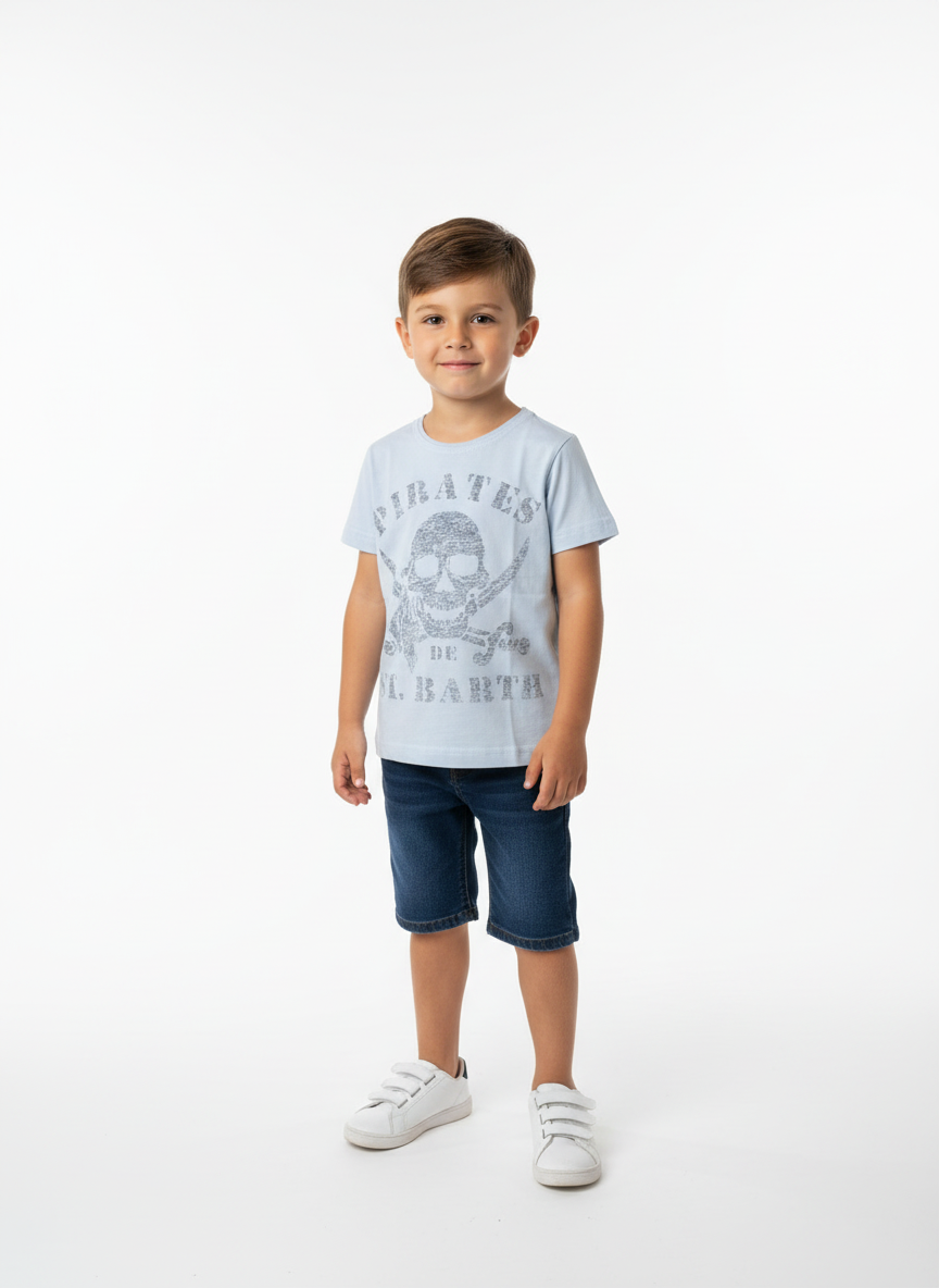 MC2 Saint Barth Blue Pirate Boy's T-Shirt