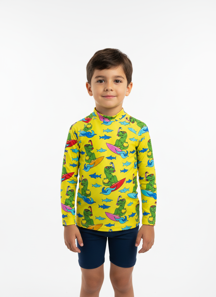 MC2 Saint Barth Boys Beach Long Sleeve T-Shirt