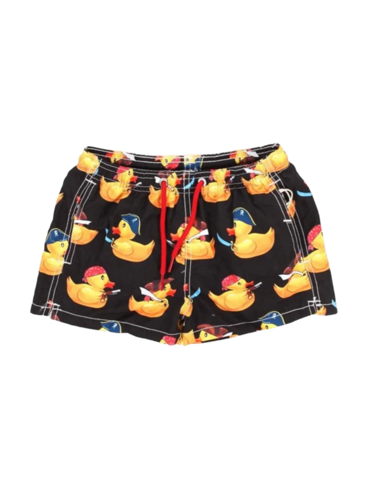 MC2 Saint Barth Boys Swim Shorts with Ducky Pirates Print