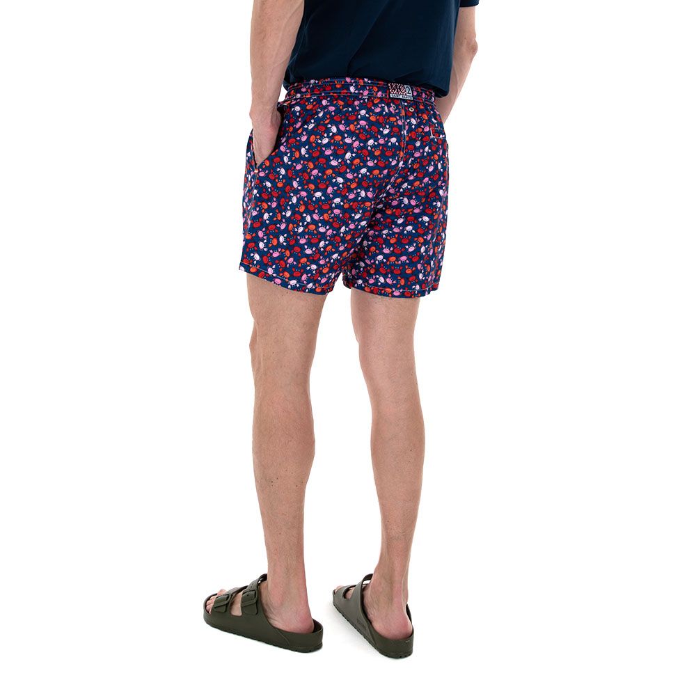 MC2 Saint Barth Boys Swim Shorts with Funny Crabs Print