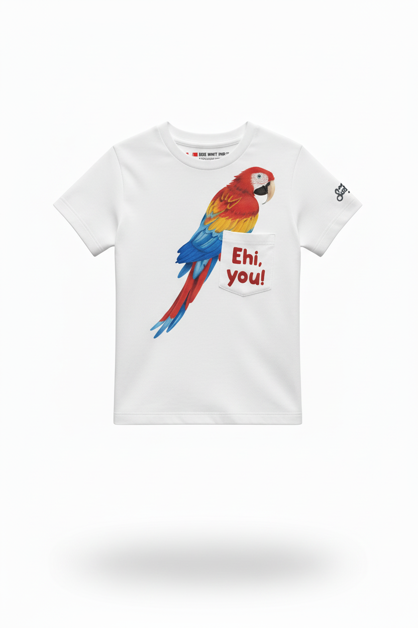 MC2 Saint Barth Children's T-shirt Parrots EDDY