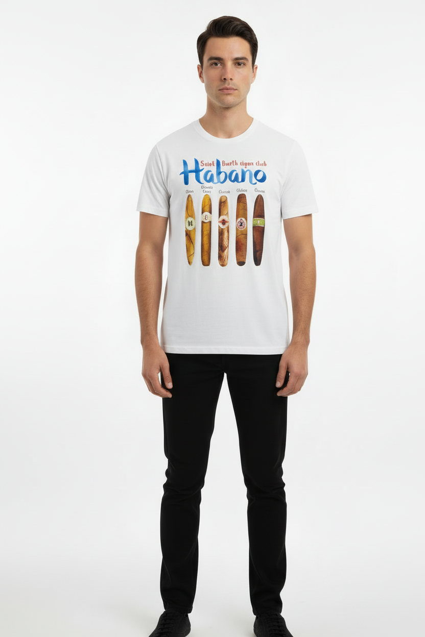 MC2 Saint Barth Cigars Men's T-Shirt White