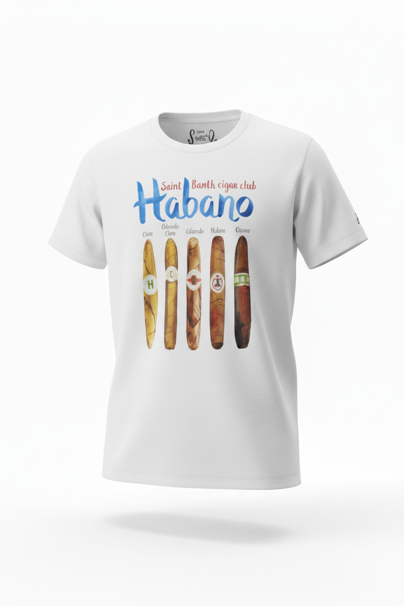 MC2 Saint Barth Cigars Men's T-Shirt White