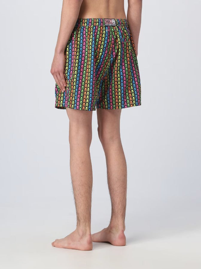 MC2 Saint Barth Colored Skulls Lighting Men Swim Shorts