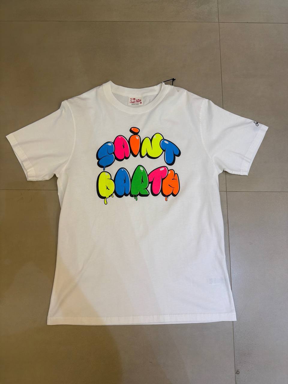 MC2 Saint Barth Colored White Man T-Shirt