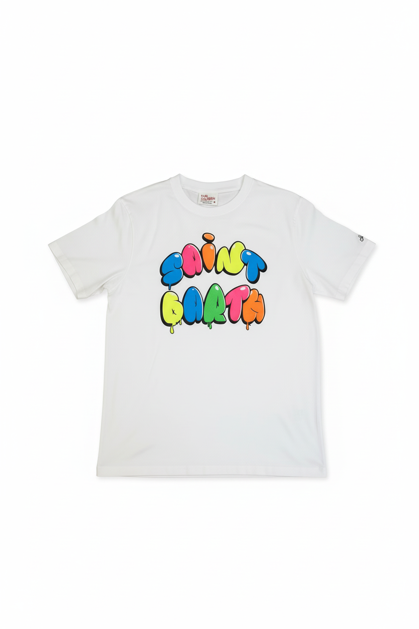 MC2 Saint Barth Colored White Man T-Shirt