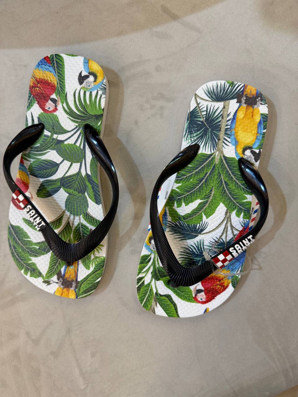 MC2 Saint Barth Flip Flop for Children with Parrots