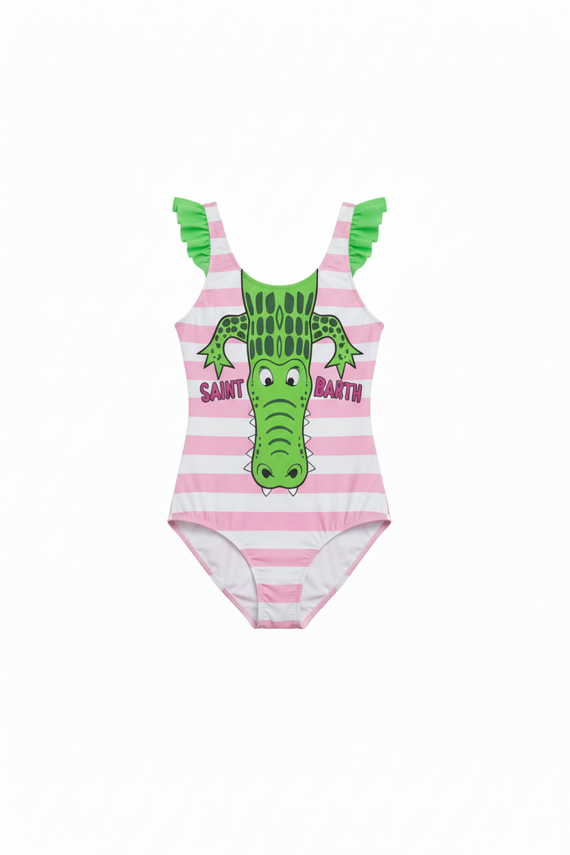MC2 Saint Barth Giant Alligator One Piece Swimsuit