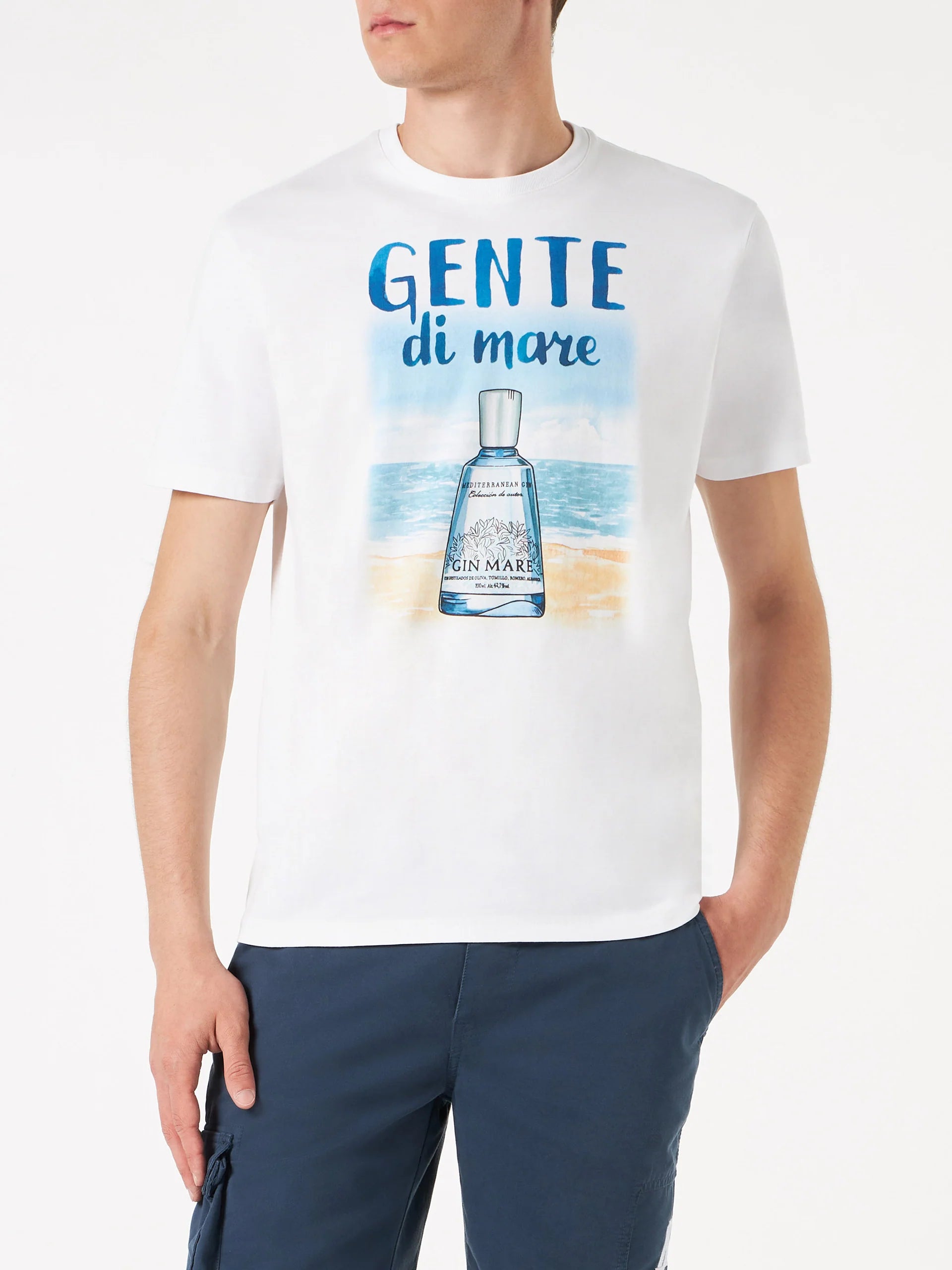 MC2 Saint Barth Gin Mare Man T-Shirt White