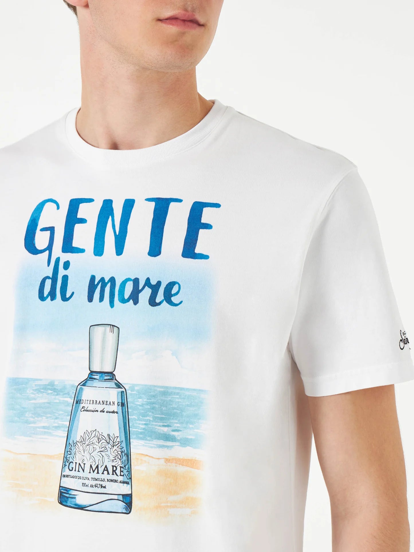 MC2 Saint Barth Gin Mare Man T-Shirt White
