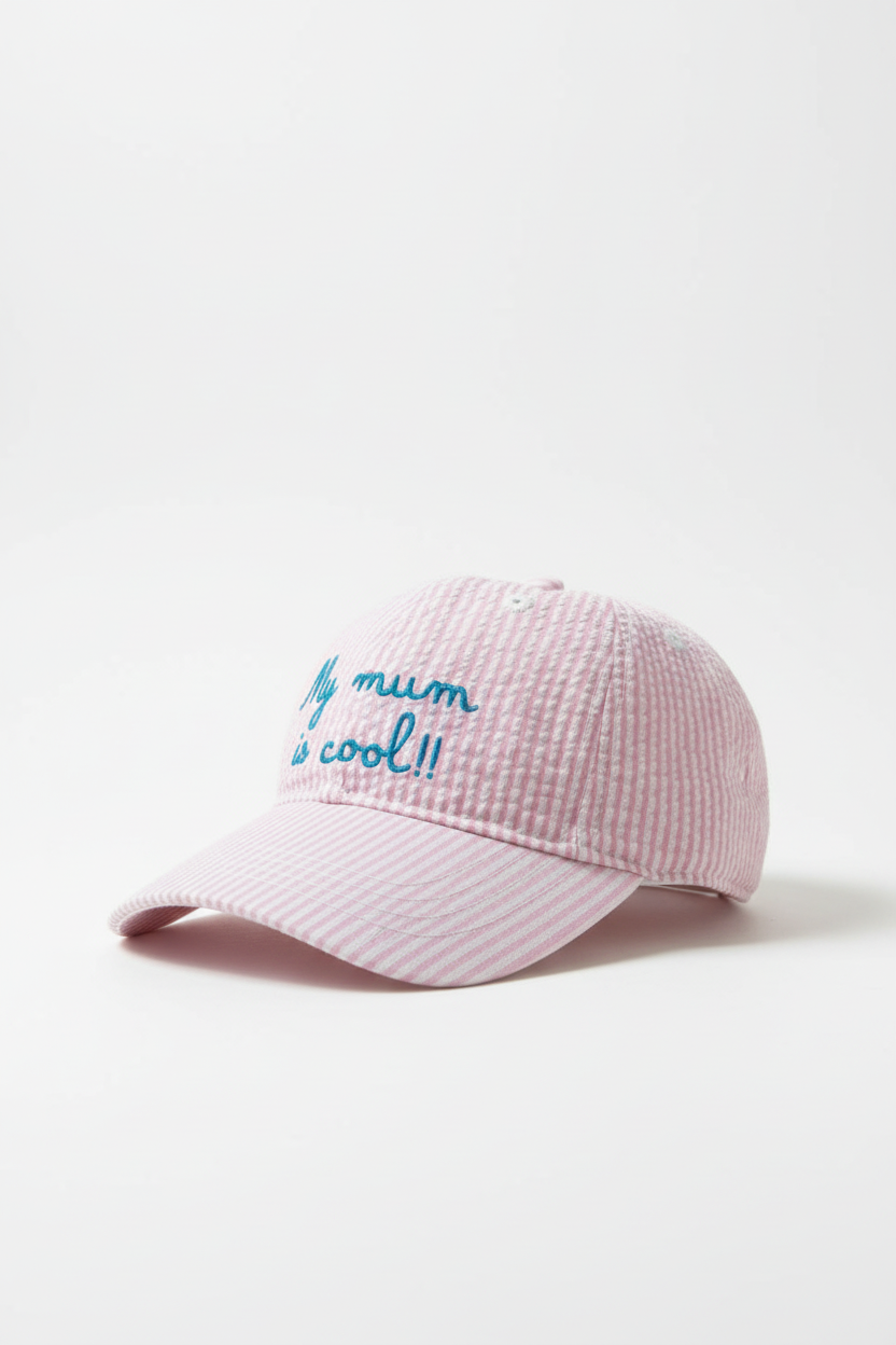 MC2 Saint Barth Girls Baseball Cap with Embroidery