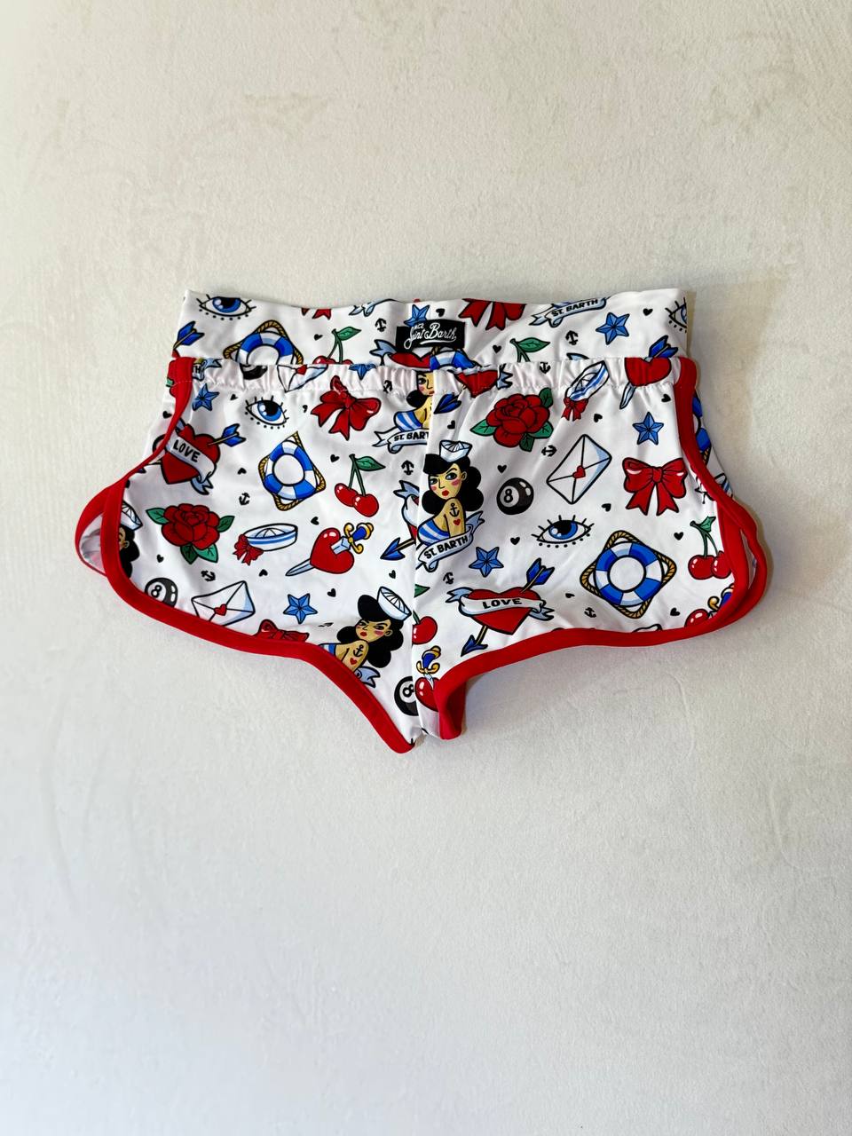 MC2 Saint Barth Girls Shorts Tattoo Sailors
