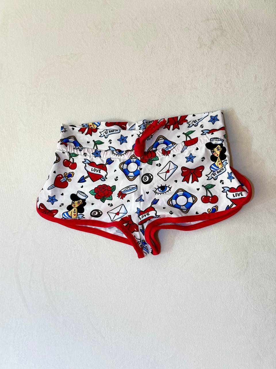 MC2 Saint Barth Girls Shorts Tattoo Sailors