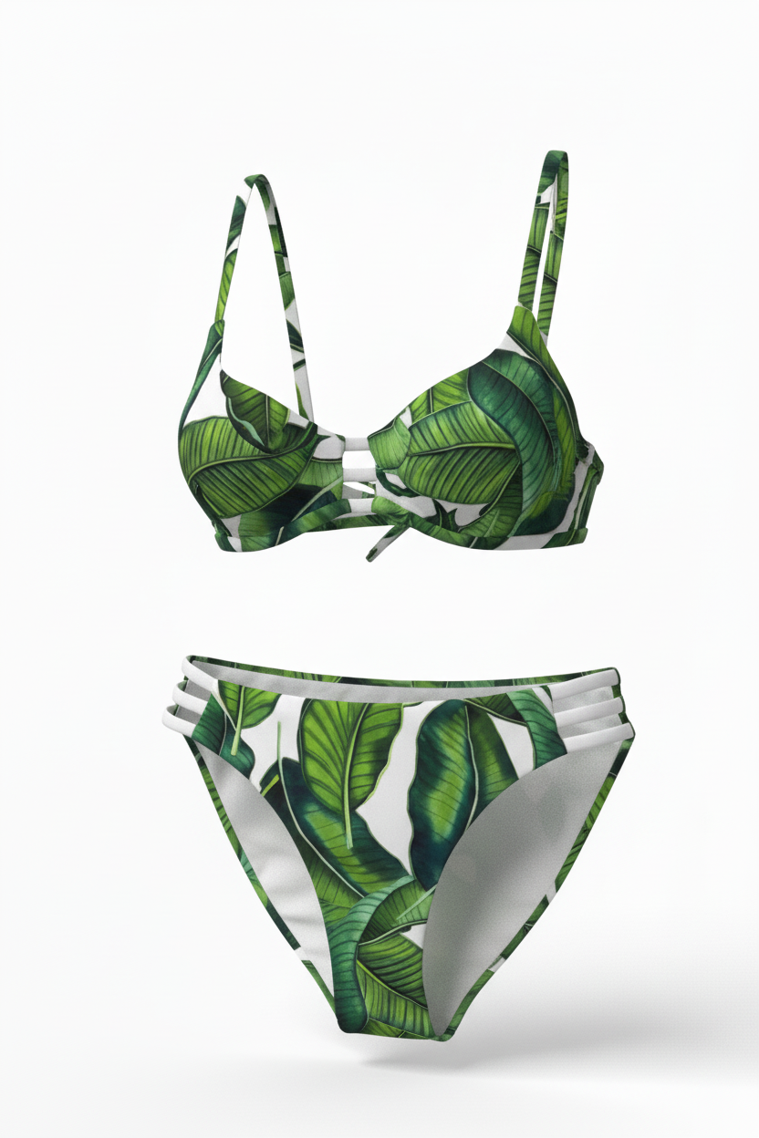 MC2 Saint Barth Girls Striped Two Piece Bikini Swimsuit