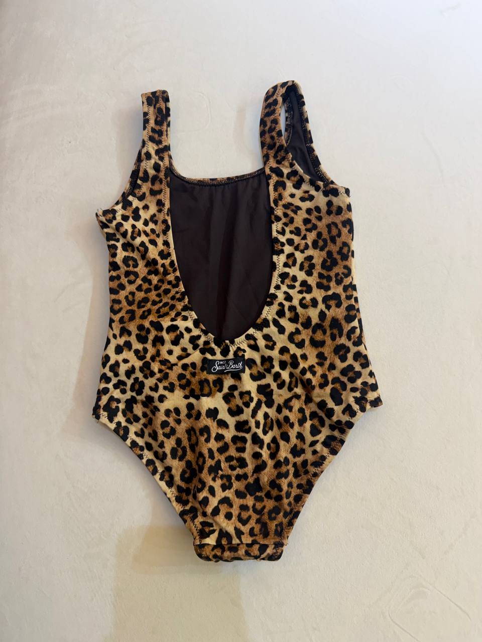 MC2 Saint Barth Girls Swimsuit One Piece with Angels Print