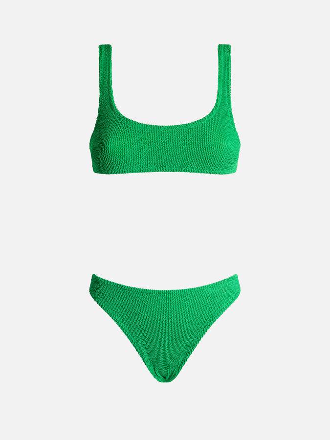MC2 Saint Barth Green Gafre Two Piece Bikini Swimsuit