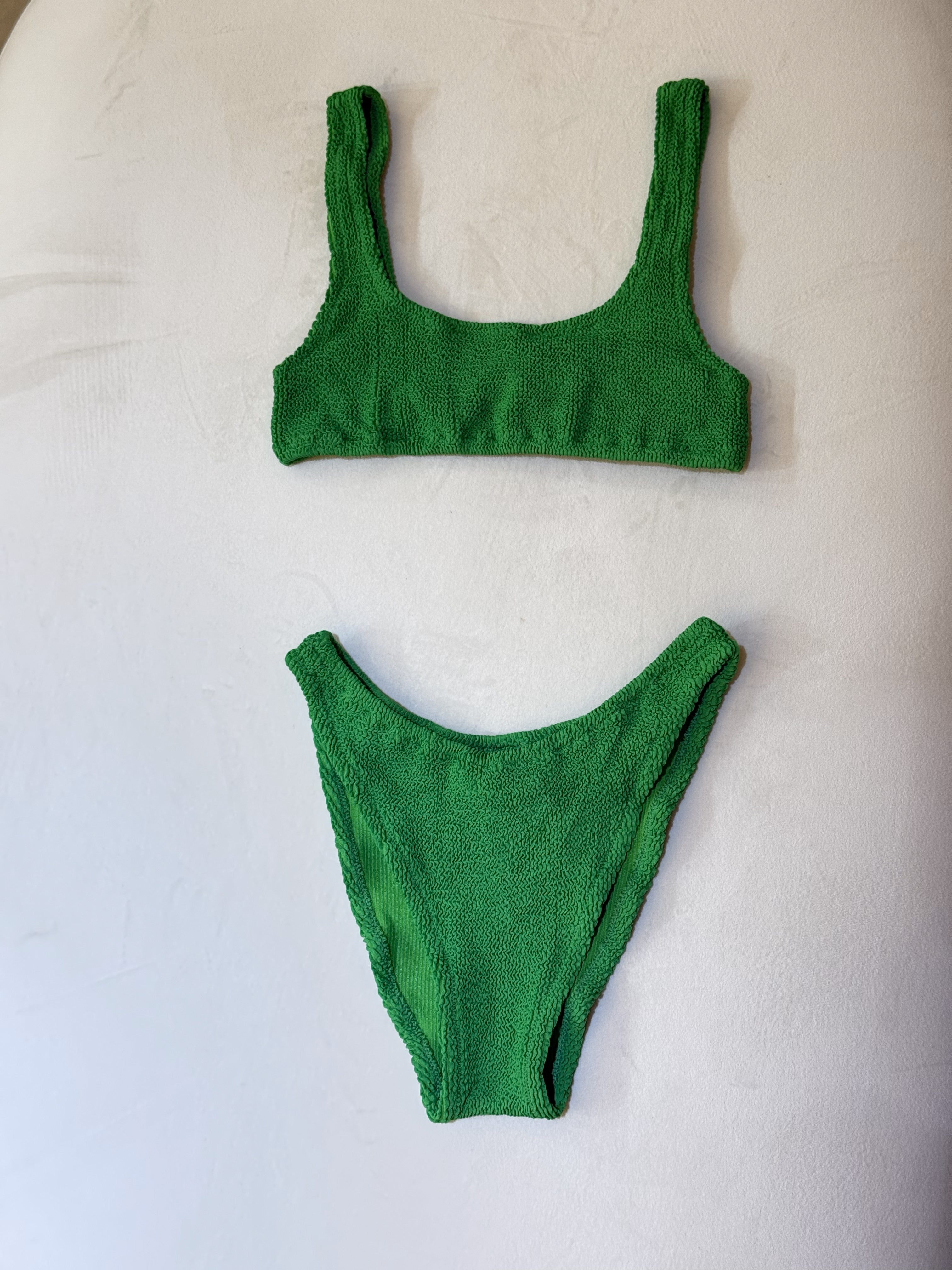 MC2 Saint Barth Green Gafre Two Piece Bikini Swimsuit