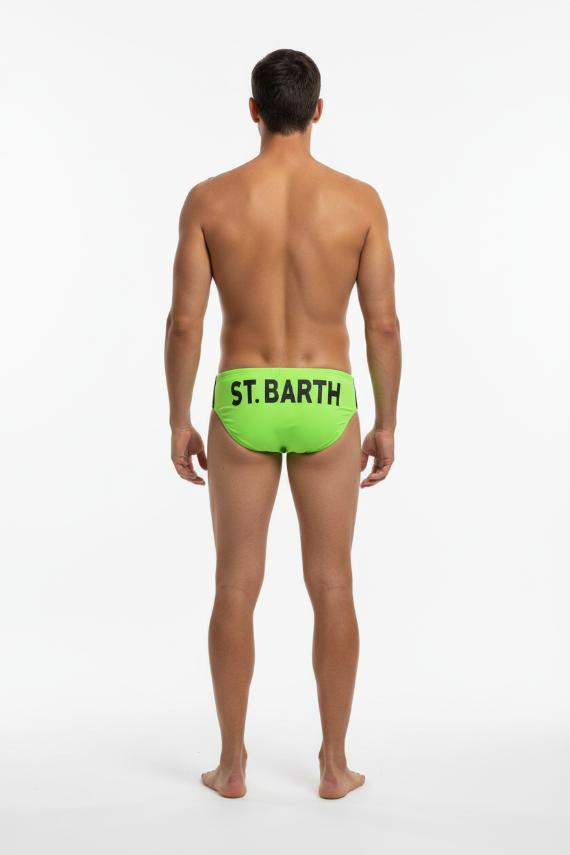 MC2 Saint Barth Green Men Swimming Trunks