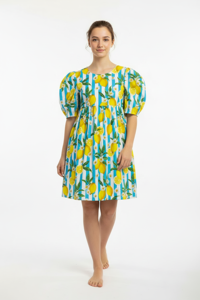 MC2 Saint Barth Juicy Lemon Print Tank Dress