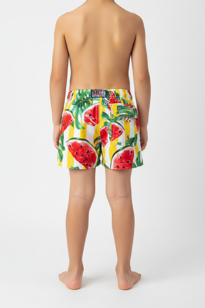 MC2 Saint Barth Juicy Watermelon Boys Swim Shorts